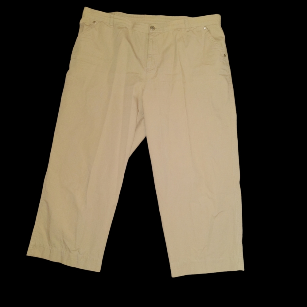 ❤️ Sag Harbor Beige Cotton Pants Sz 18